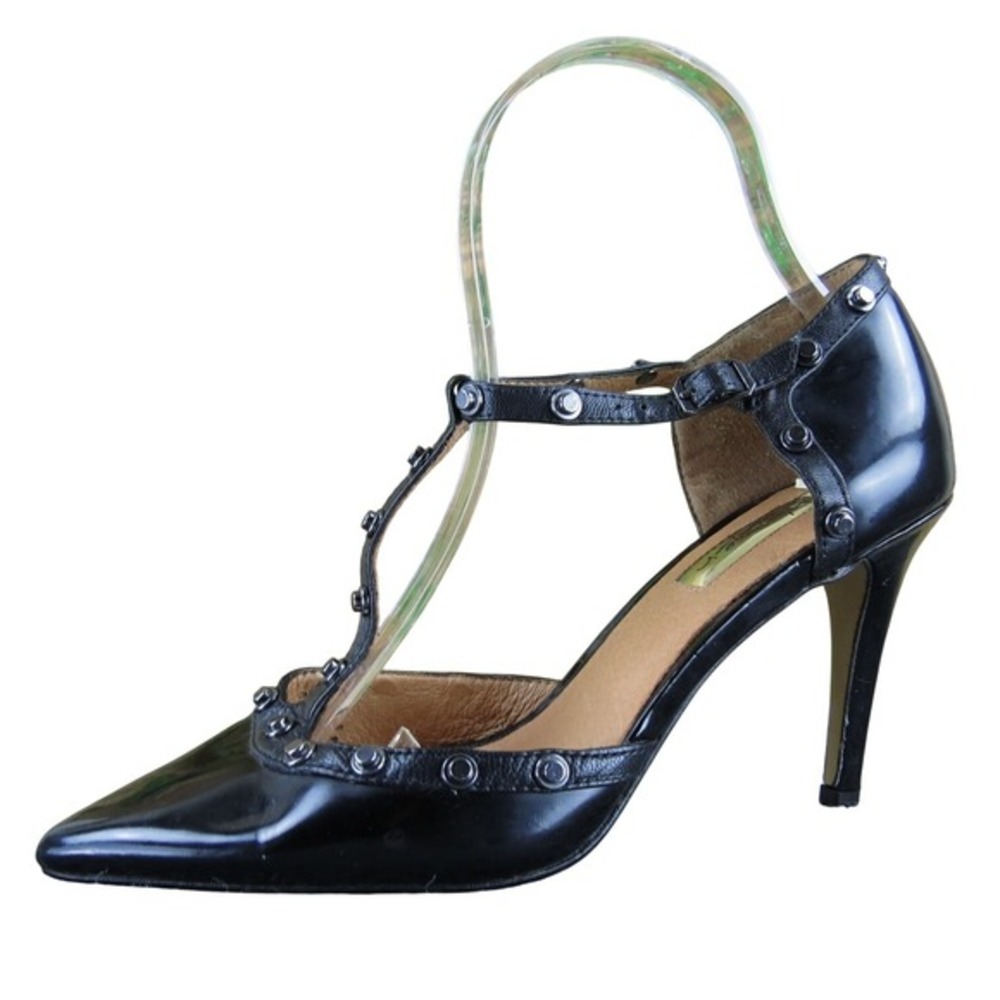Halogen Women's Rivet Pump Black Patent Leather Pump 6‎ Medium Gently Used 2025